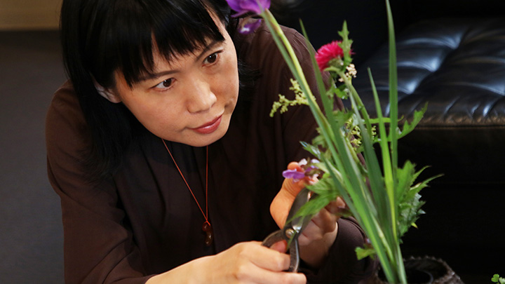 Gourd Bamboo Flower Basket（Chikuyusai Omori）-1