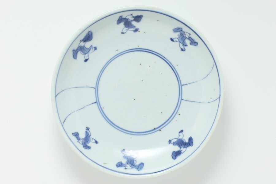 Kosometsuke Dish with Design of Chinese Boys（5 Pieces / Ming Dynasty）-15