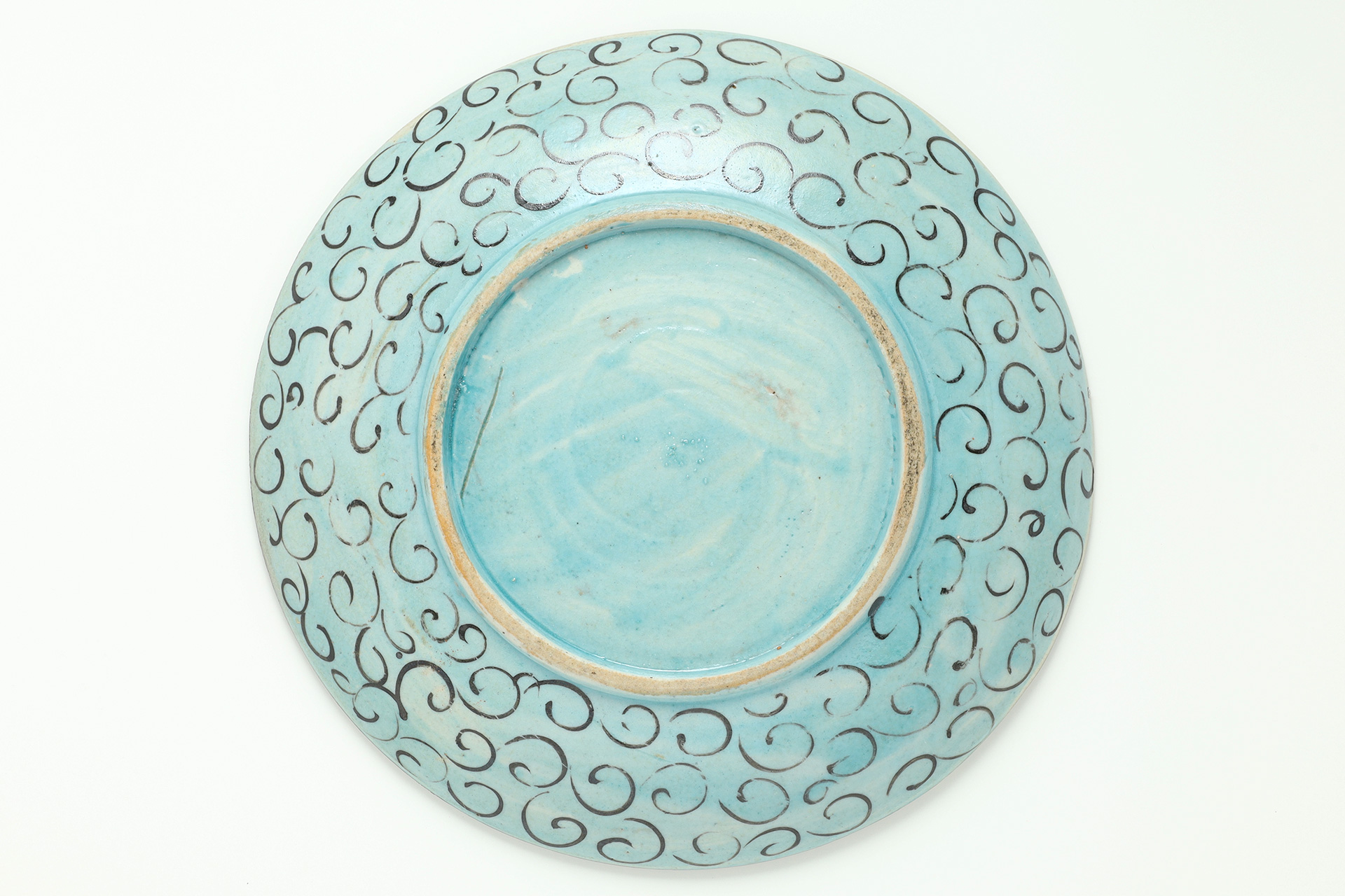 Aode-Kutani Dish with Design of Camellia（Edo Period）-6