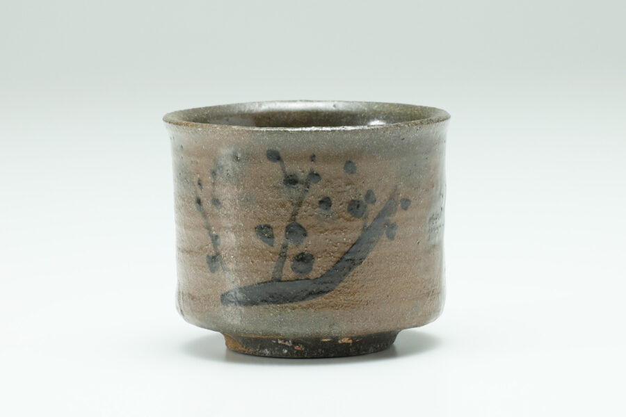 E-Garatsu Sake Cup with Design of Plum（Akemi Ito）-1