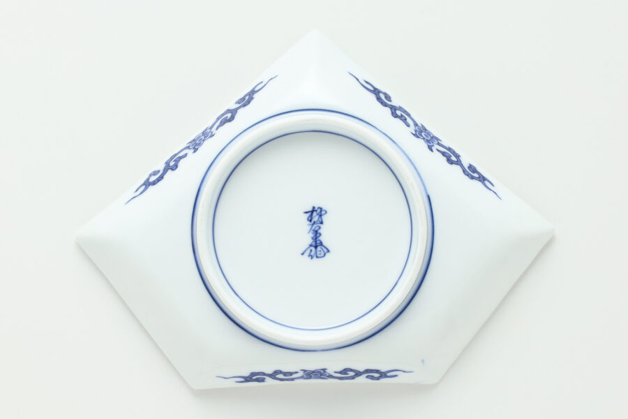 Noshi shaped Dish with Design of Chrysanthemum（10 Pieces / 13th Kakiemon Sakaida Kiln）-5