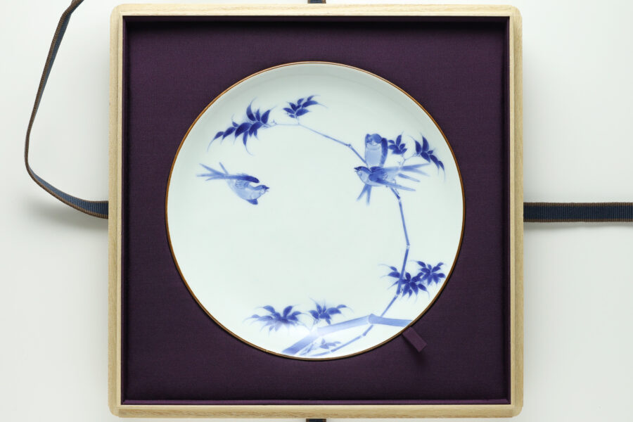 Kakiemon Dish with design of Bamboo and Swallow（Edo Period）-10