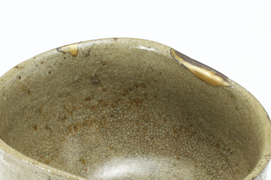E-Garatsu Tea Bowl with Design of Grass（Momoyama-Edo Period）-6