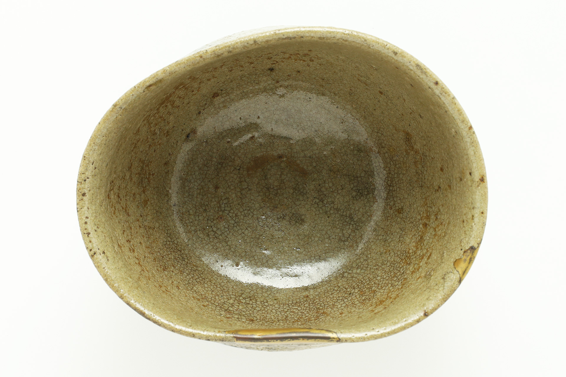 E-Garatsu Tea Bowl with Design of Grass（Momoyama-Edo Period）-7