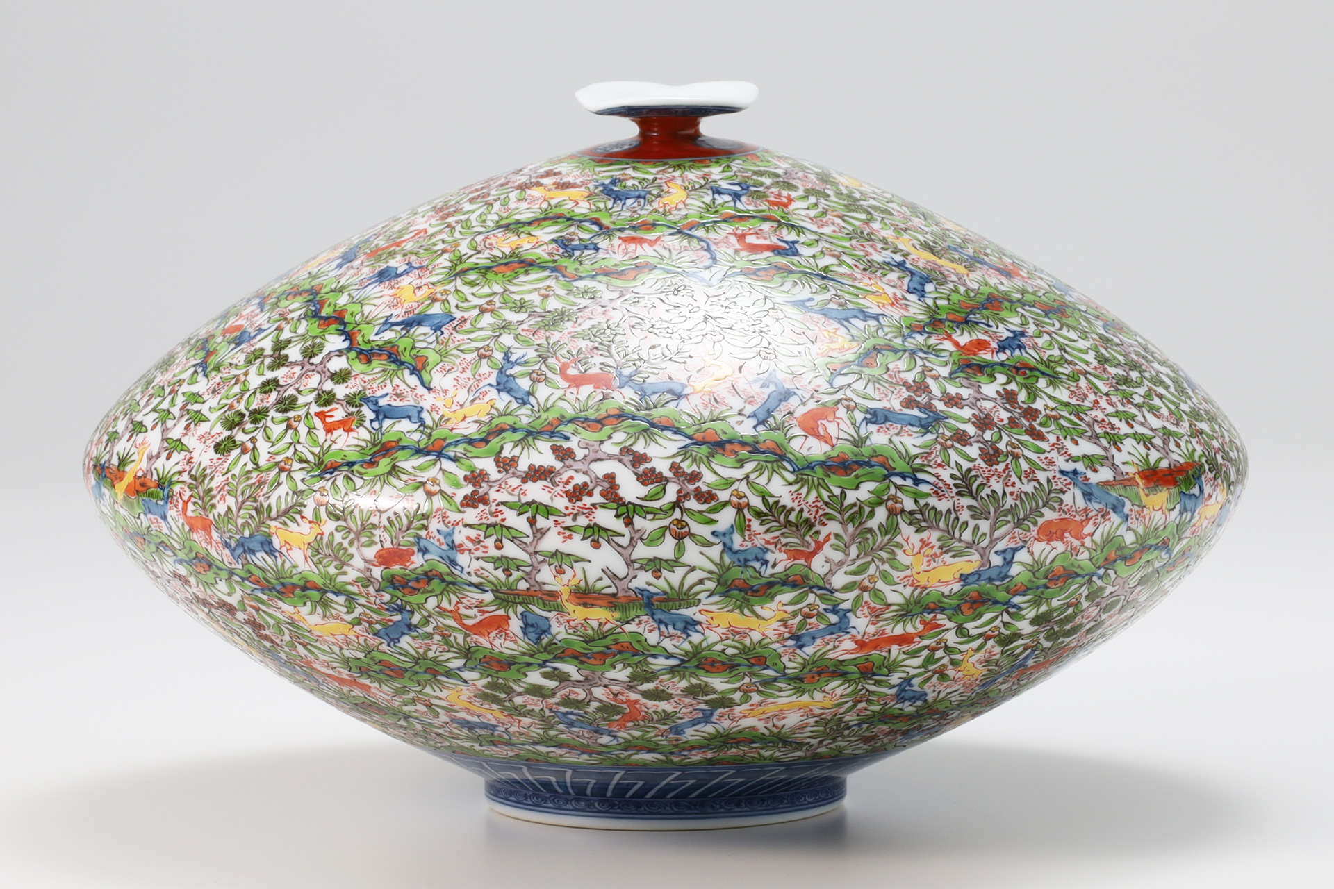 Jar with Design of Rokumei（Yuki Hayama）-1