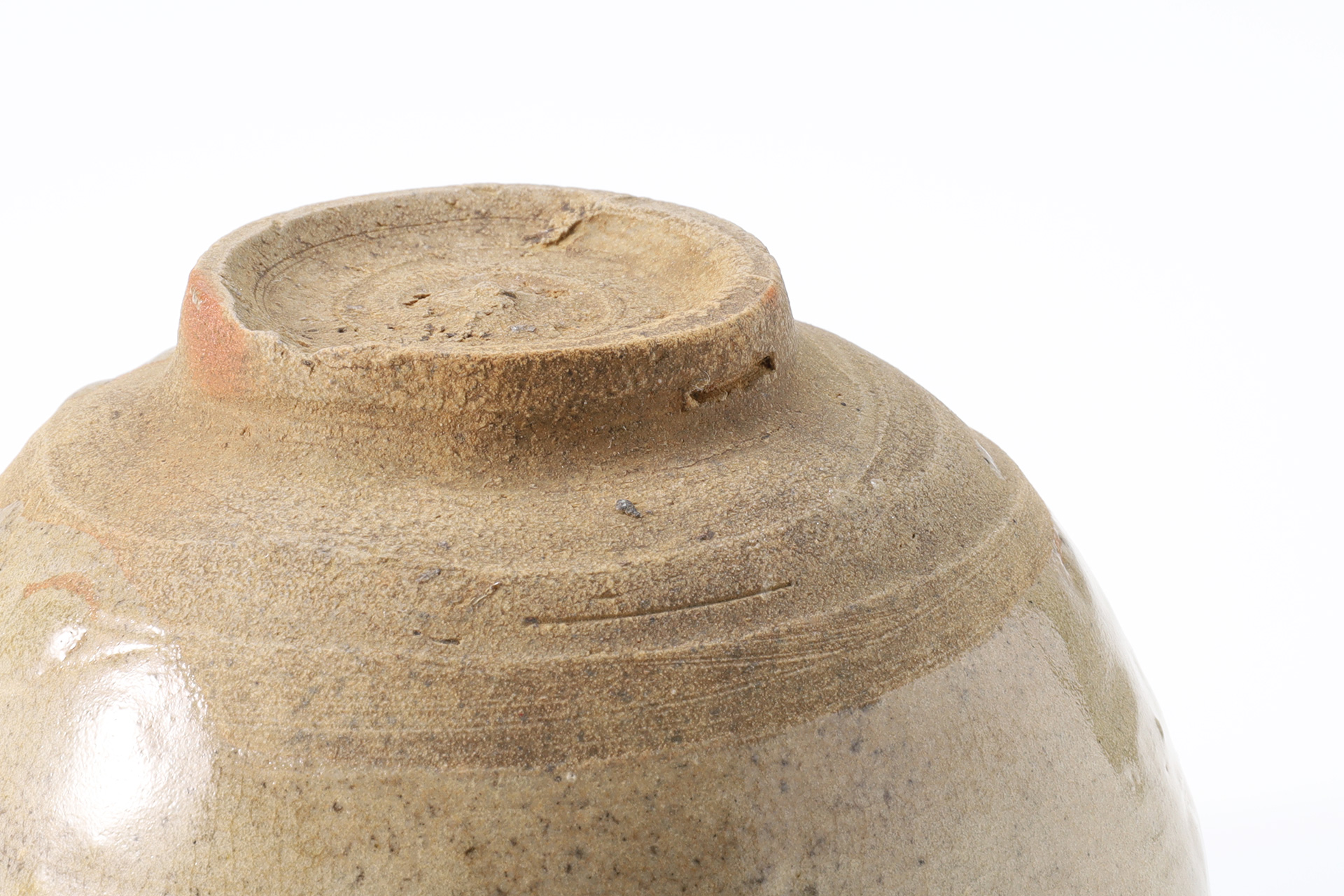 E-Garatsu Tea Bowl with Design of Bird（Momoyama-Edo Period）-8