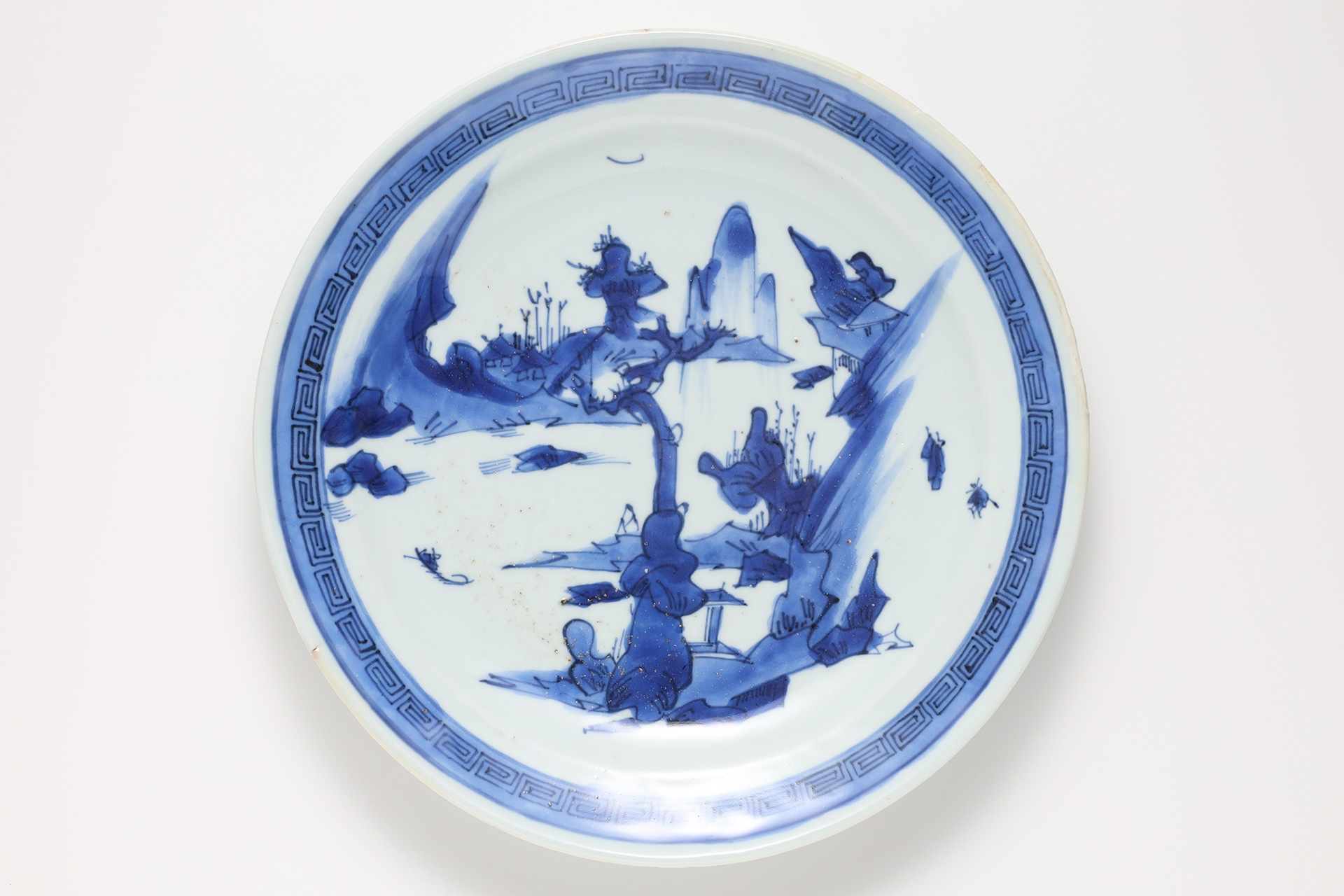 Kosometsuke Dish with Design of Landscape（Ming Dynasty）-1