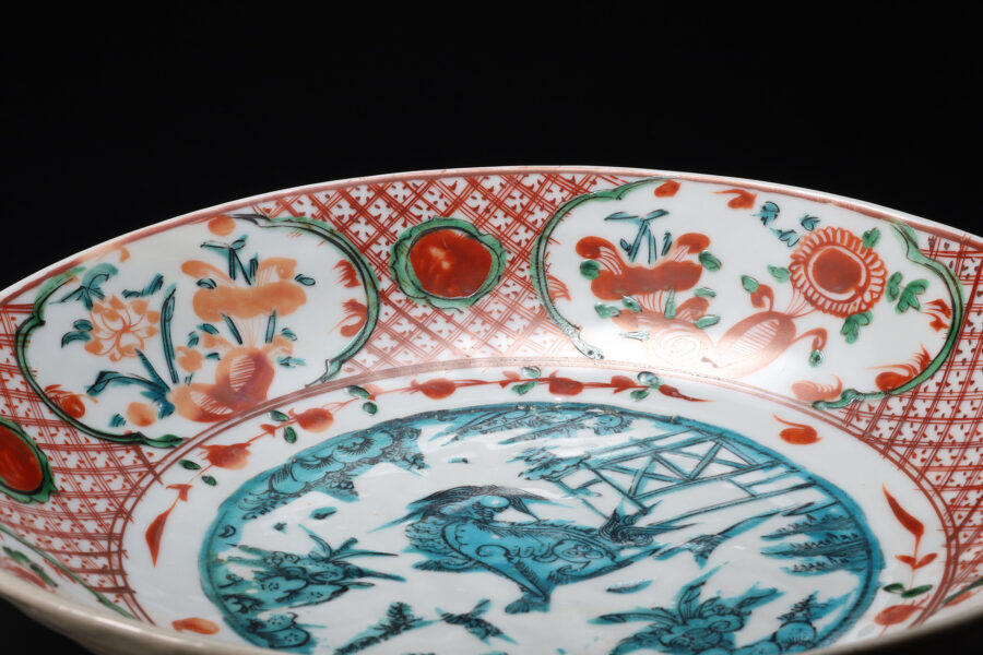 Gosu-Akae Large Dish with Design of Lion（Ming Dynasty）-4