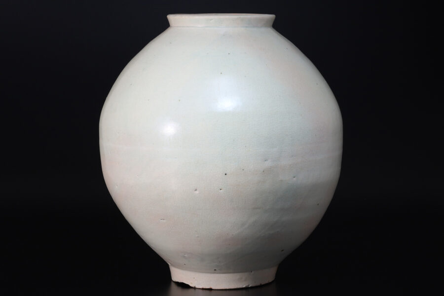 李朝白磁壺（朝鮮時代）-1