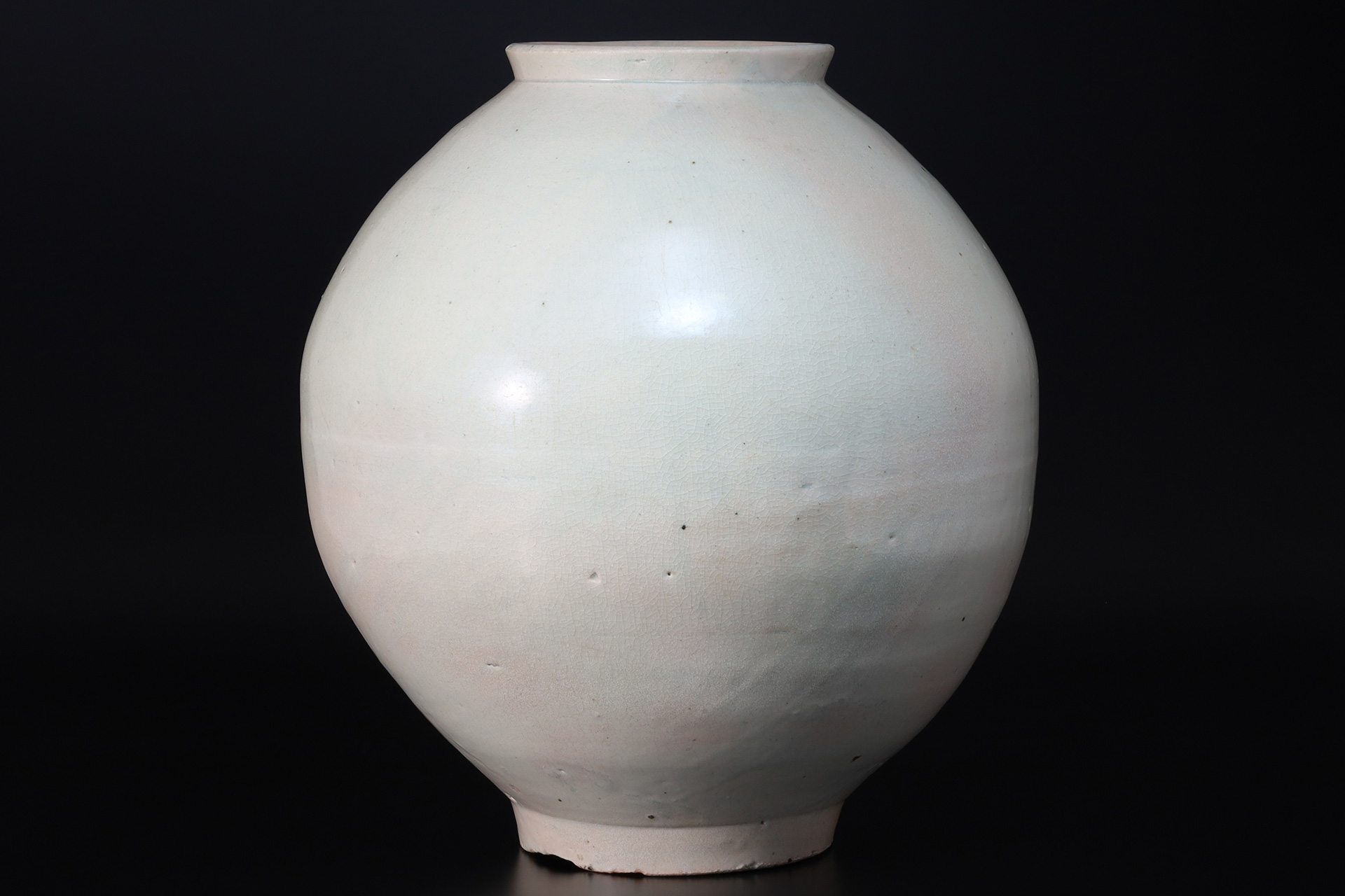 李朝白磁壺（朝鮮時代）-1