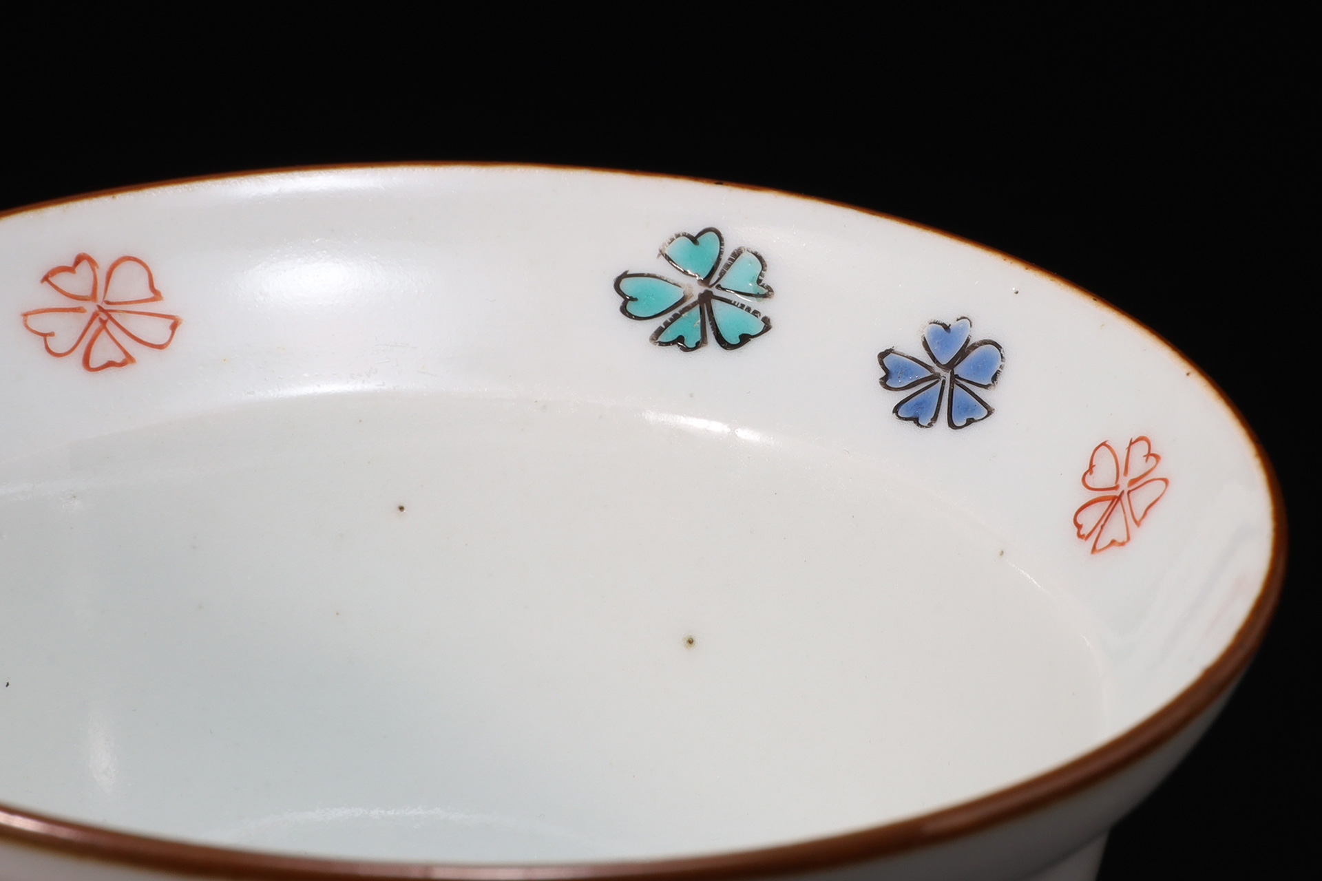 柿右衛門色絵菊桜文小鉢（5客 / 江戸時代）-5