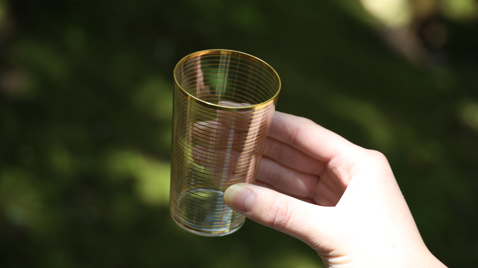 金渕金筋コップ（10客 / オールドバカラ）-y2