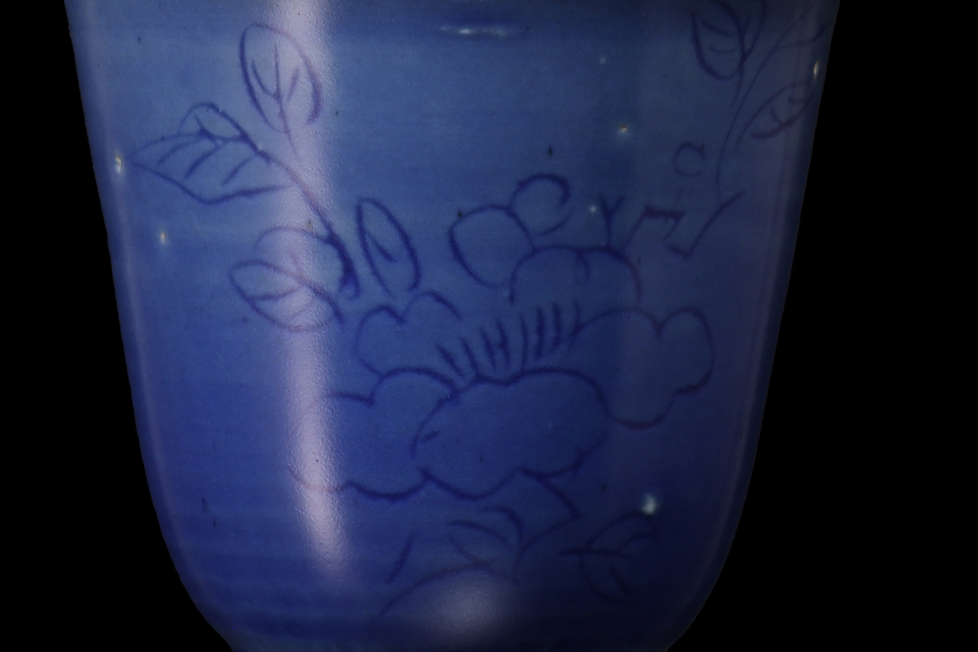 南京瑠璃釉草花文猪口（5客 / 明時代）-5
