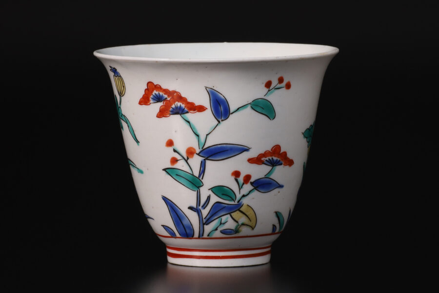 柿右衛門色絵芥子文小碗（江戸時代 / 所載品）-3