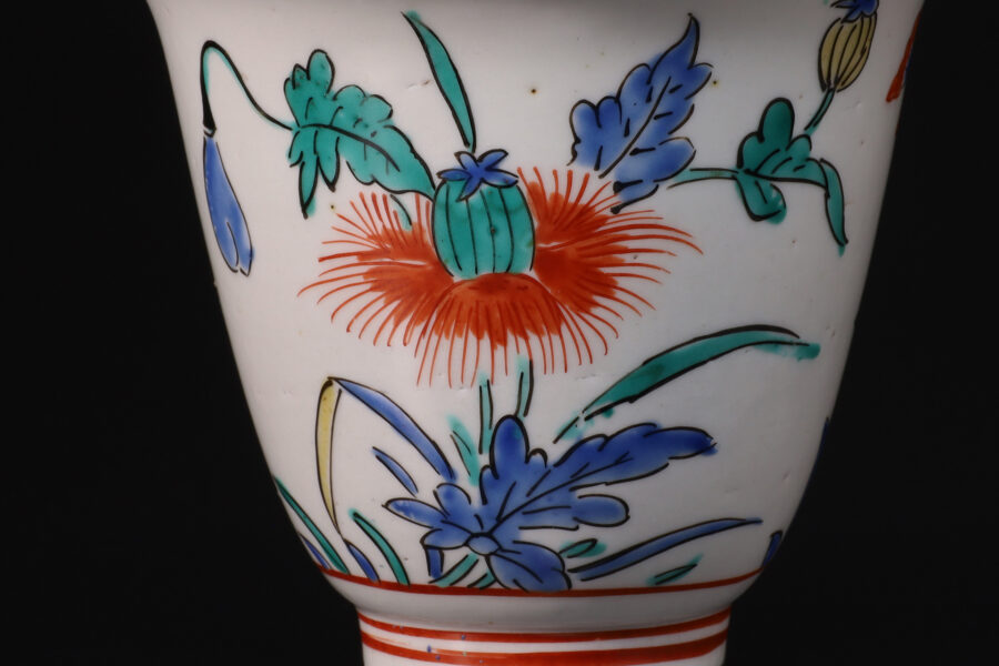柿右衛門色絵芥子文小碗（江戸時代 / 所載品）-4