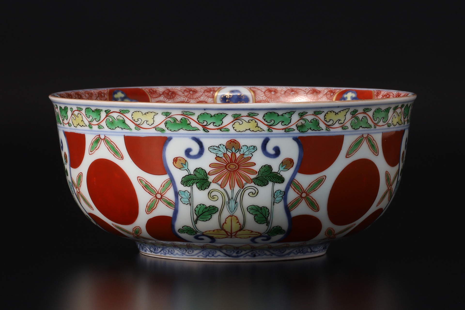古伊万里色絵三果文鉢（江戸時代 / 所載品）-2