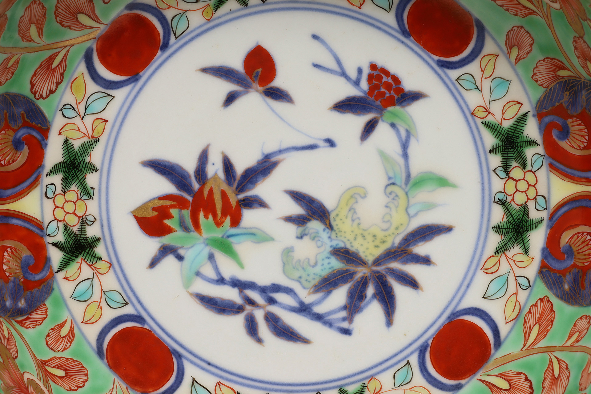 古伊万里色絵三果文鉢（江戸時代 / 所載品）-5