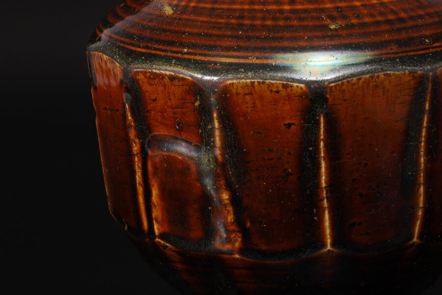 李朝飴釉面取壺(朝鮮時代)-4