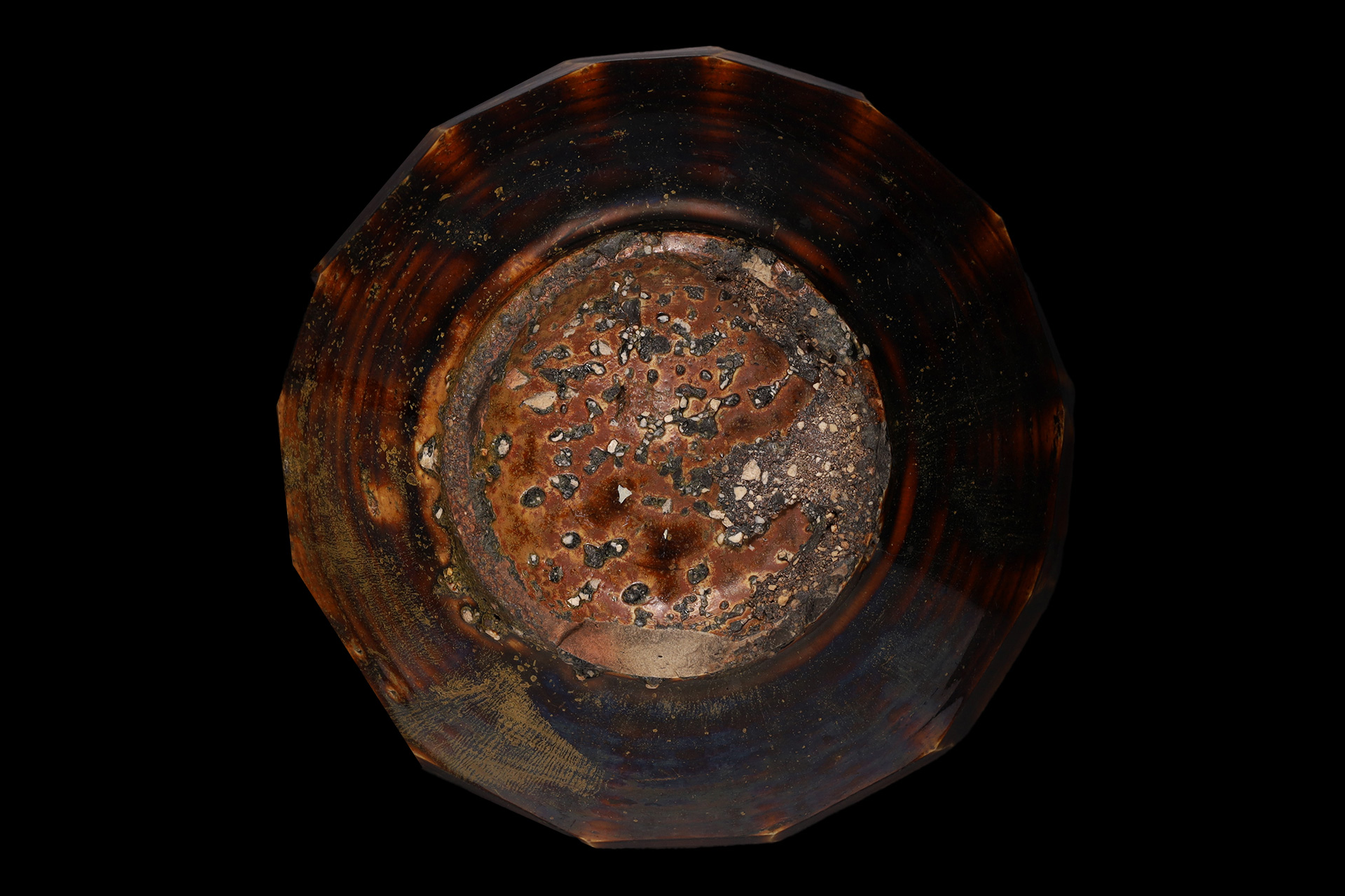 李朝飴釉面取壺（朝鮮時代）-8