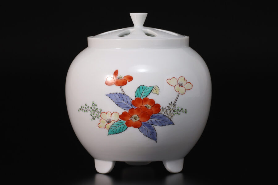 濁手藪手毬文香炉(14代 酒井田柿右衛門)-2