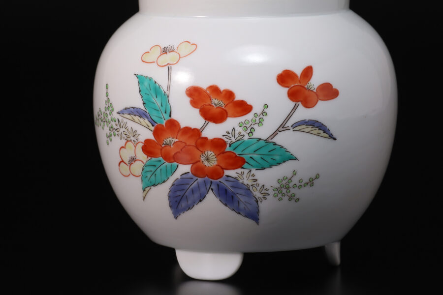 濁手藪手毬文香炉(14代 酒井田柿右衛門)-3