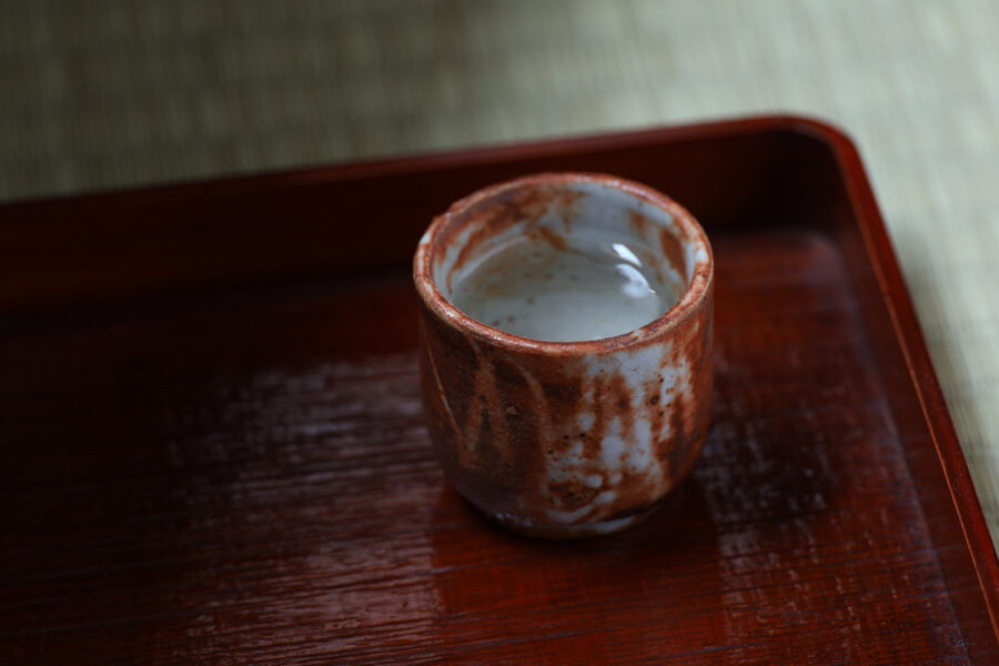 Aka Shino Sake Cup (Kitaoji Rosanjin)