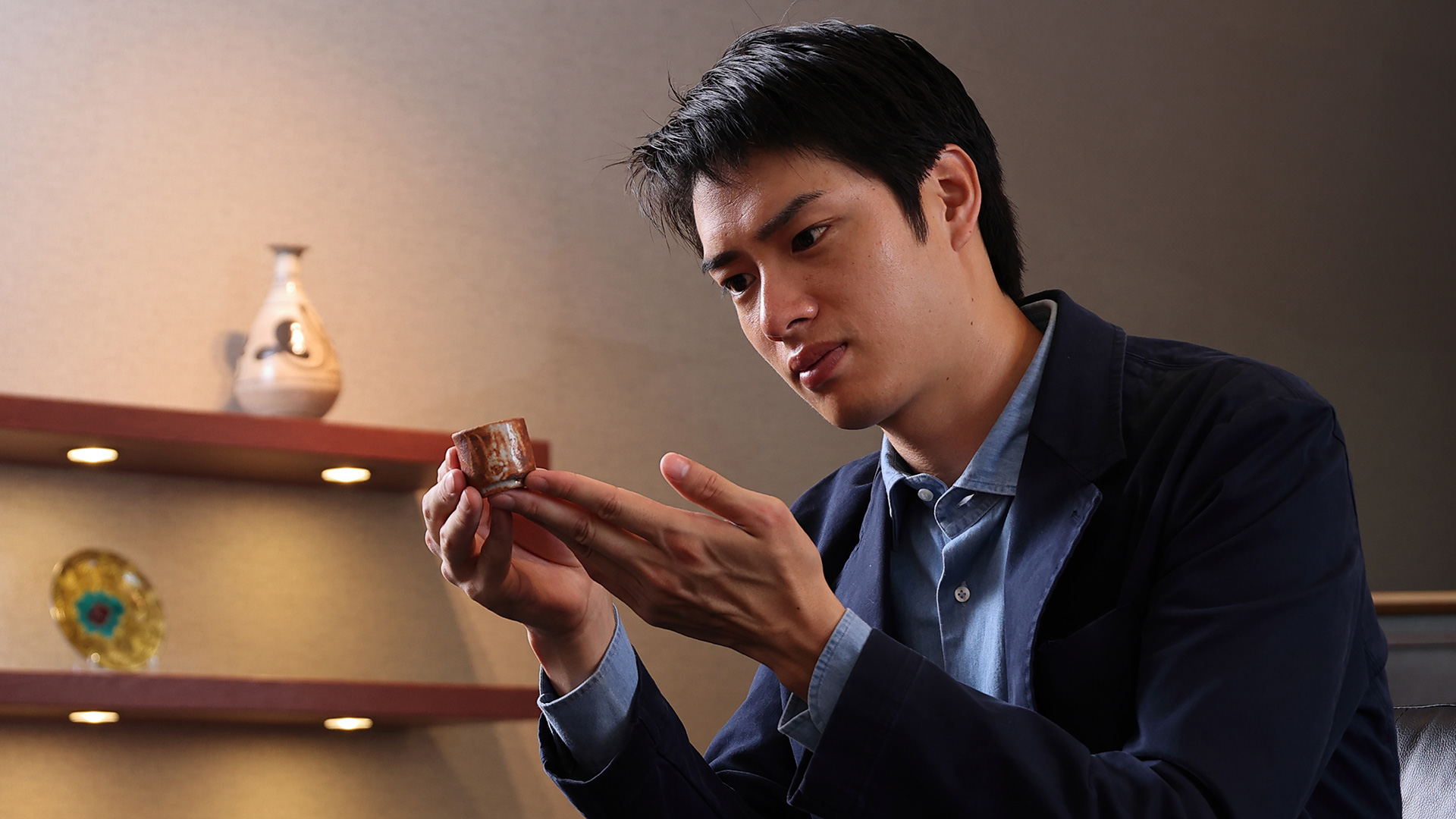 赤志野ぐい吞（北大路魯山人）-y2