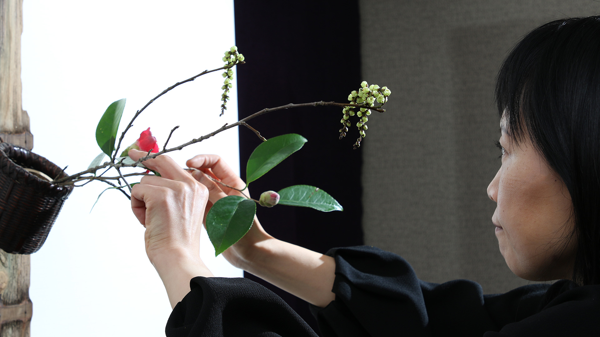 With the Bamboo Flower Basket by Shiho Yokokawa-1