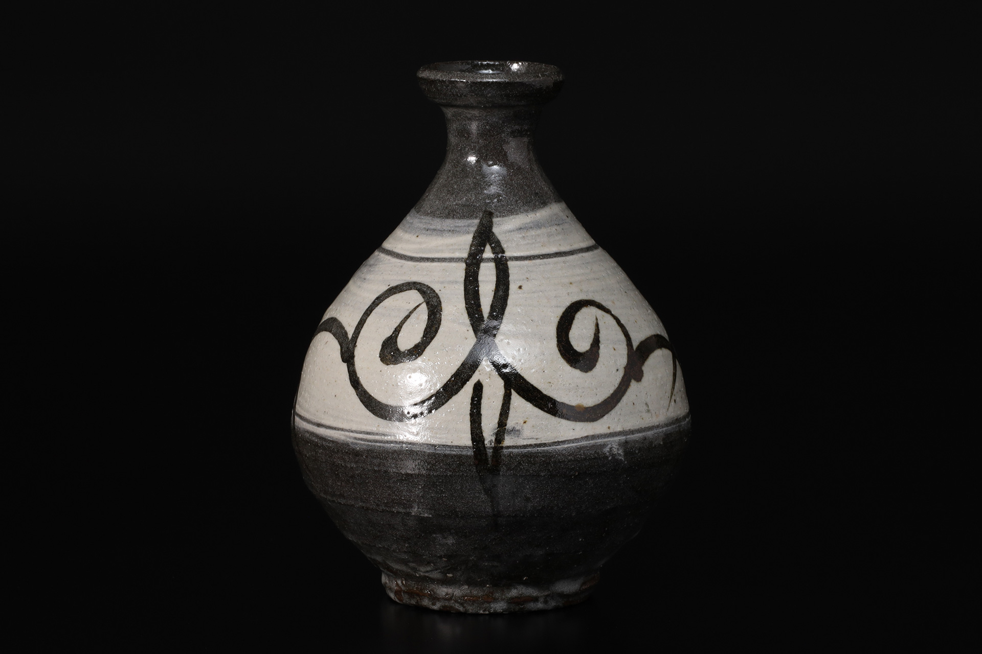 絵刷毛目徳利（矢野直人）-1