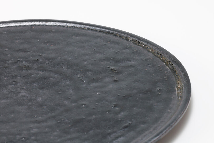 唐津鉄釉平皿（矢野直人）-3