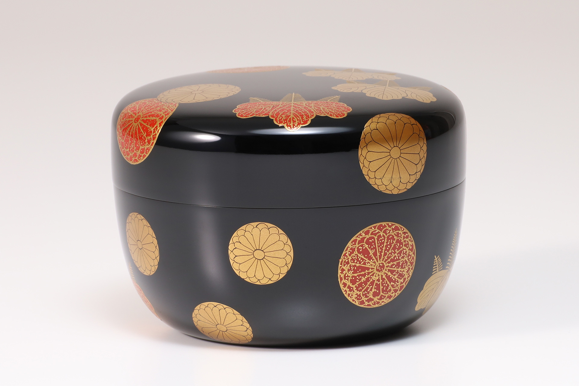 高台寺蒔絵平棗（5代 川端近左 / 鵬雲斎宗室 書付）-1