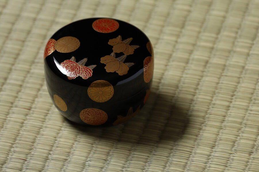 高台寺蒔絵平棗（5代 川端近左 / 鵬雲斎宗室 書付）