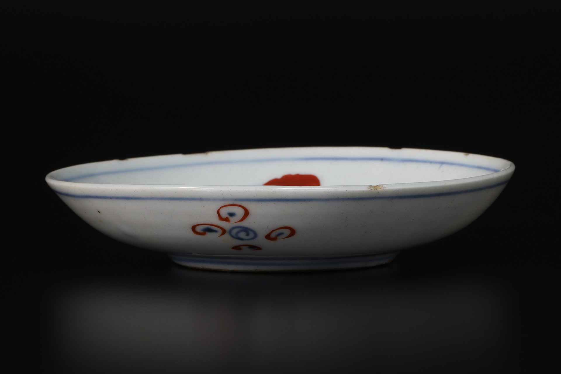 天啓赤絵兎文小皿（明時代）-2