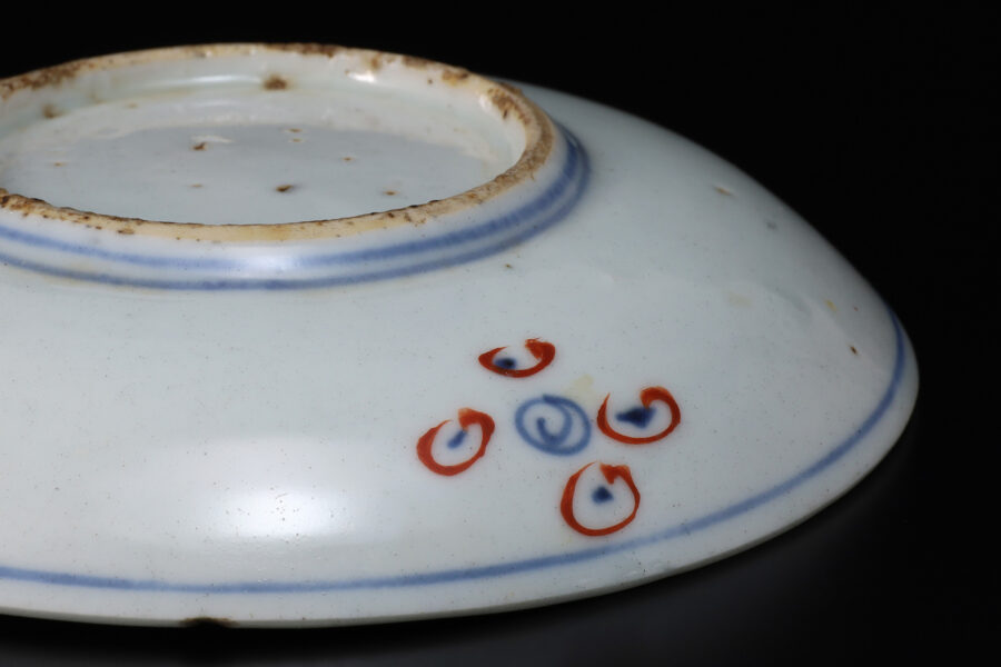 天啓赤絵兎文小皿（明時代）-7