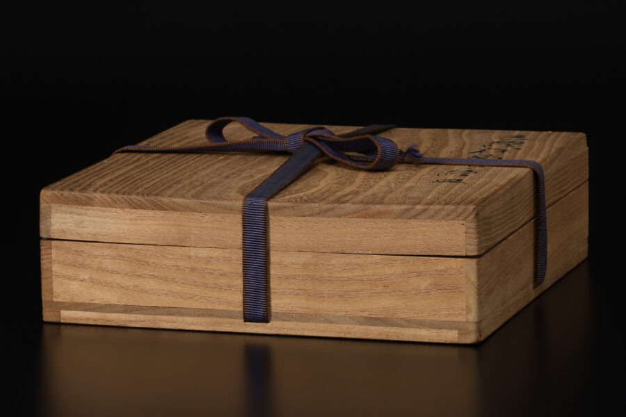 祥瑞色絵兎鳥文輪花皿（明時代）-14