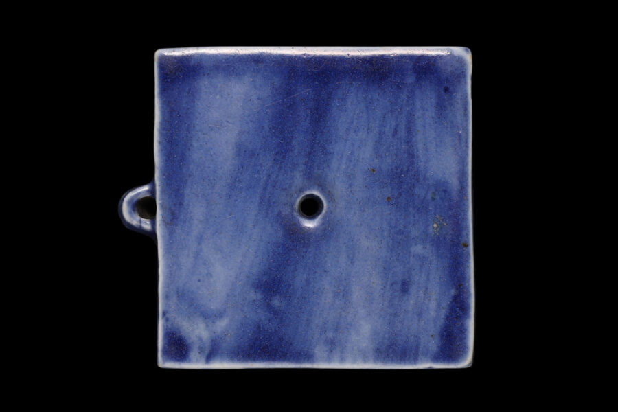 李朝瑠璃釉四方水滴(朝鮮時代)-5