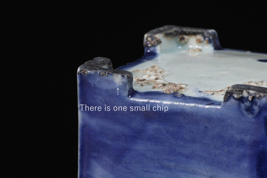 李朝瑠璃釉四方水滴(朝鮮時代)-8