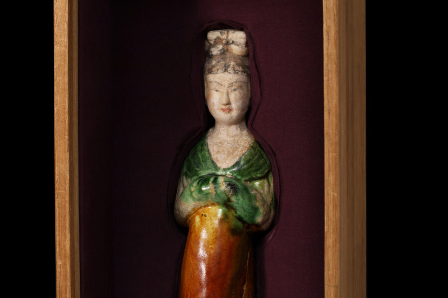 唐三彩美人俑（唐時代）-12