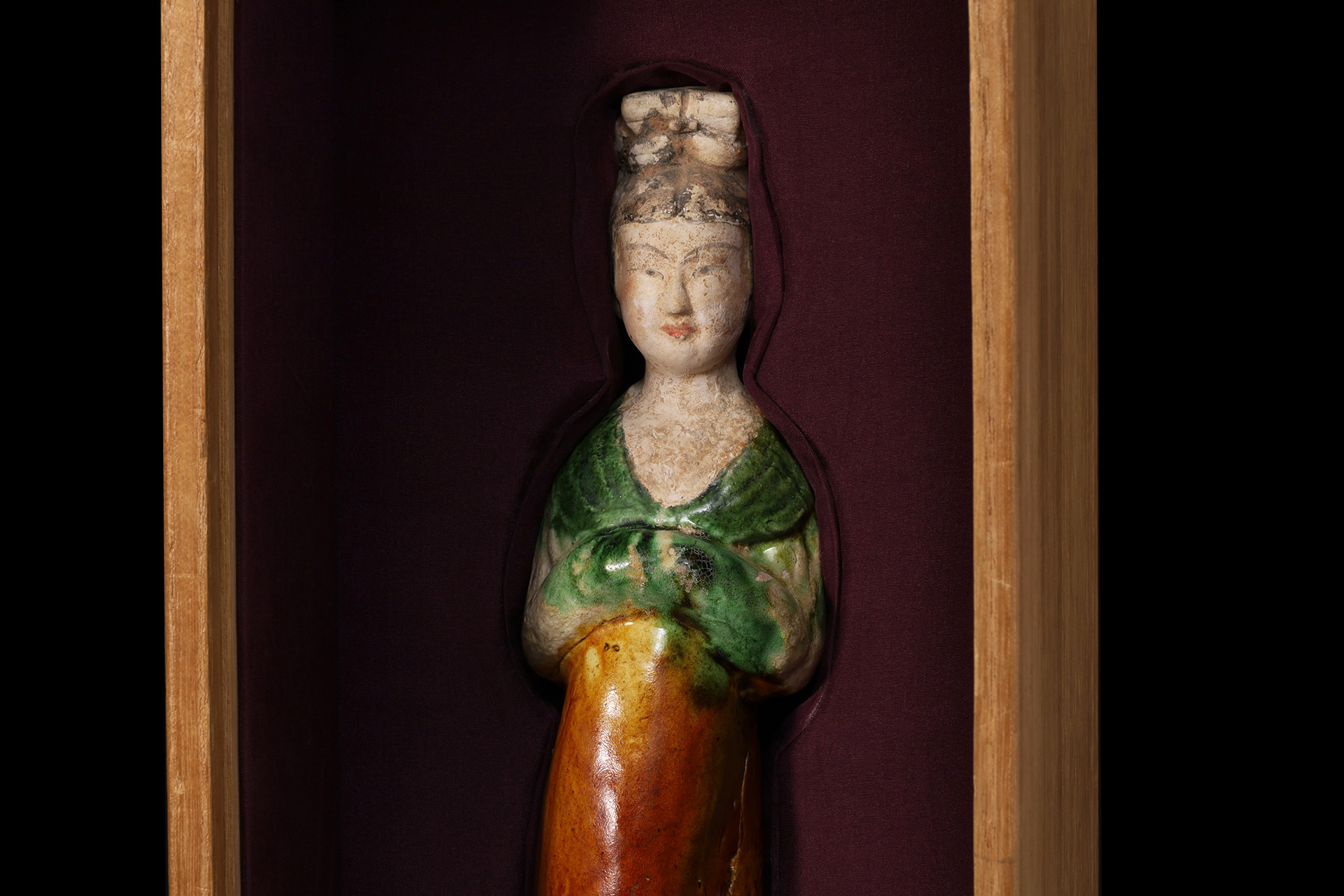 唐三彩美人俑（唐時代）-12