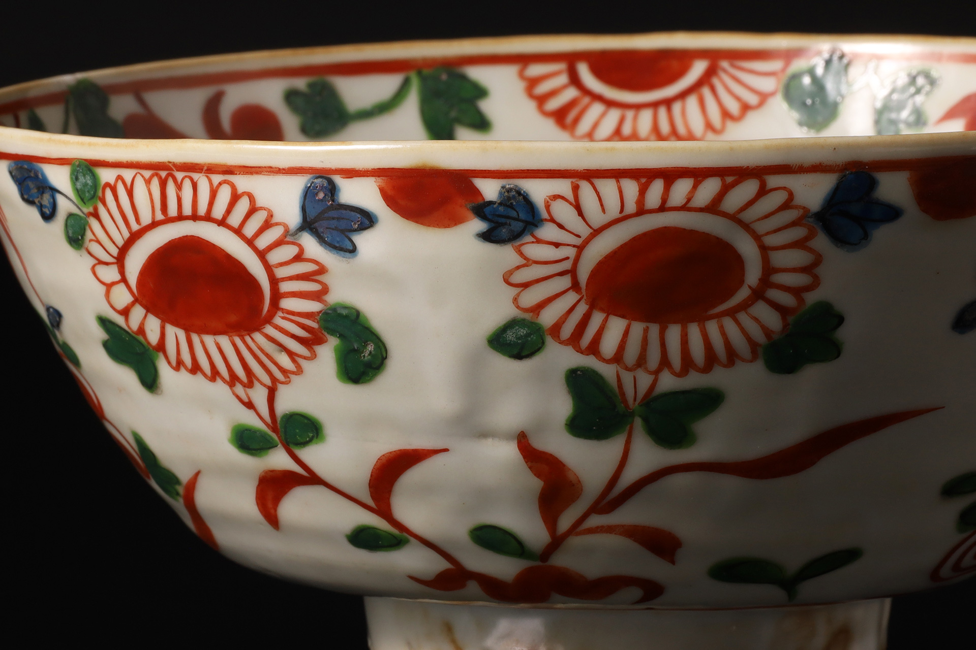 呉須赤絵魁手鉢（明時代）-5