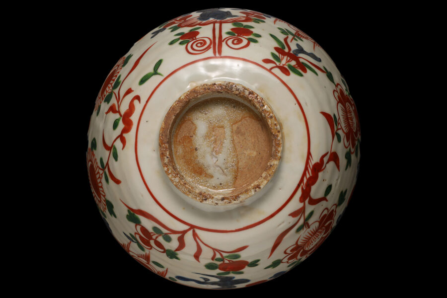 呉須赤絵魁手鉢(明時代)-8