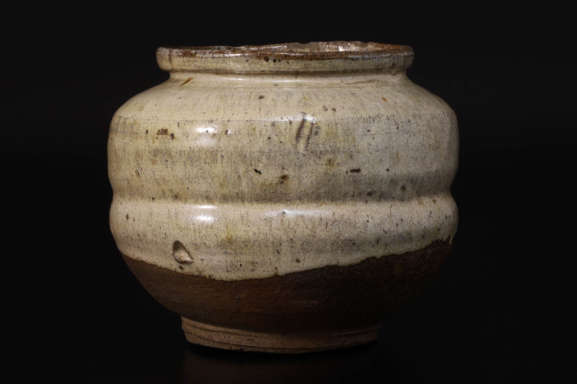 古高取斑釉壺（江戸時代 / 内ヶ磯窯）-2