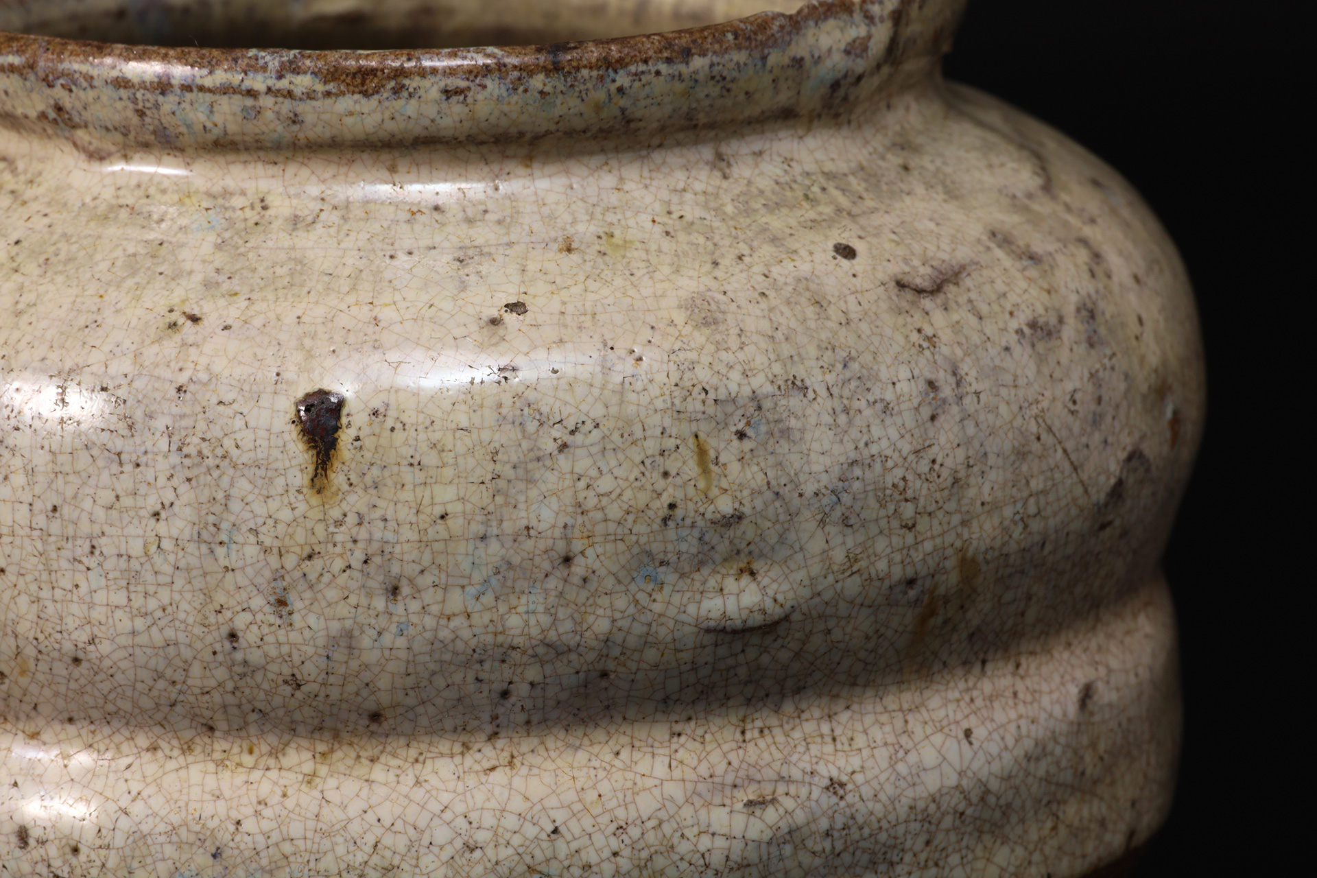 古高取斑釉壺（江戸時代 / 内ヶ磯窯）-4