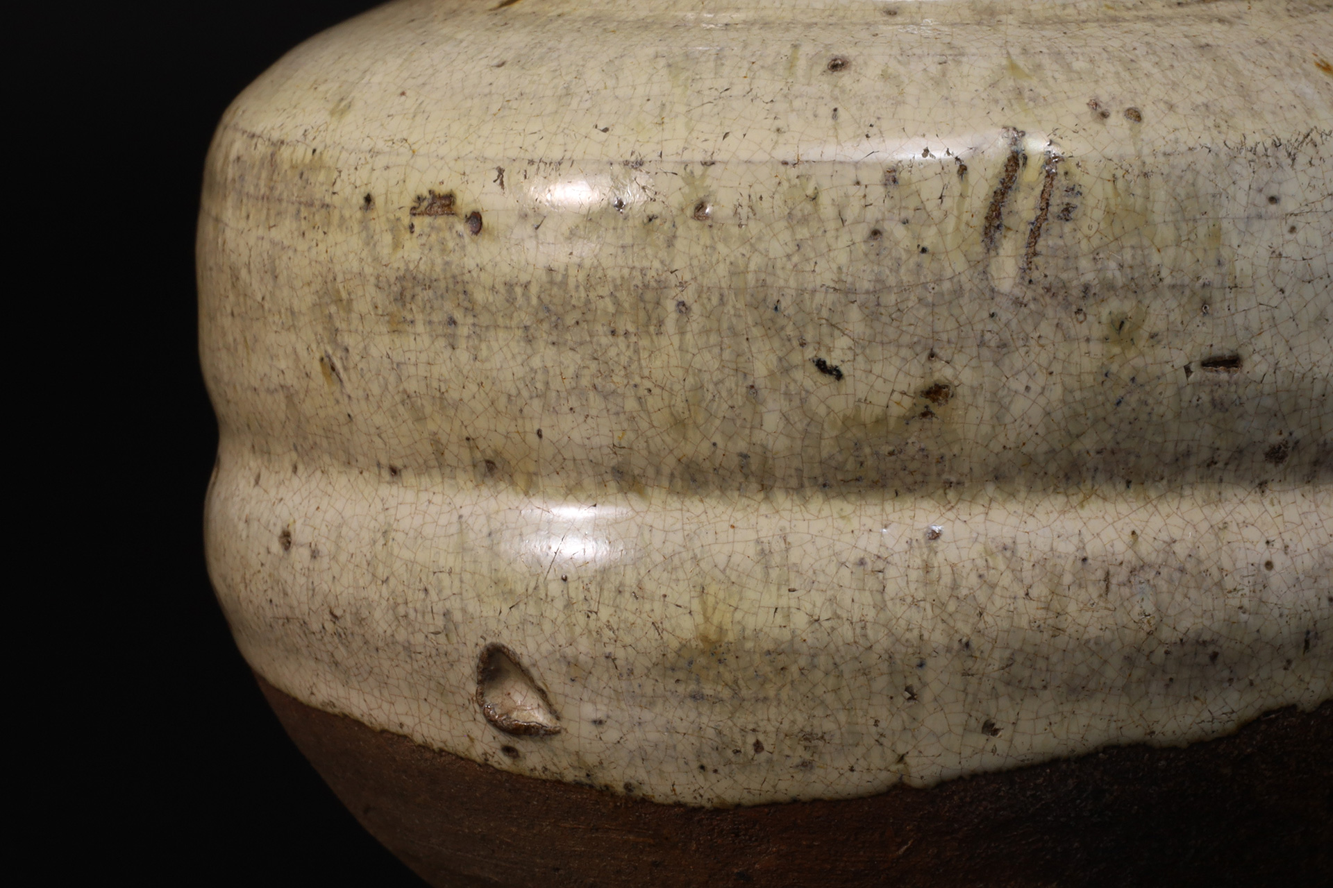 古高取斑釉壺（江戸時代 / 内ヶ磯窯）-5