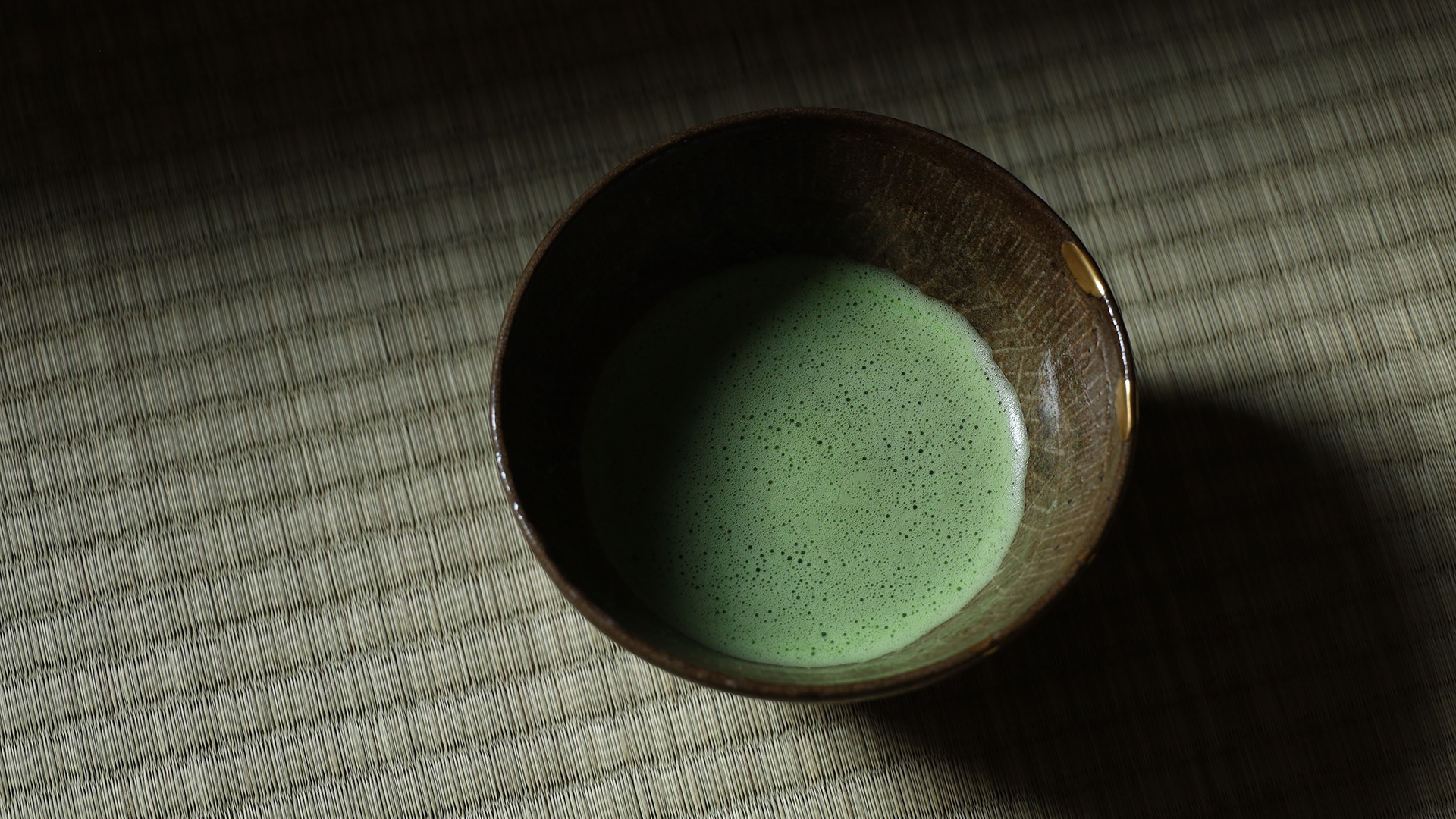 三島唐津茶碗（江戸時代）-y1