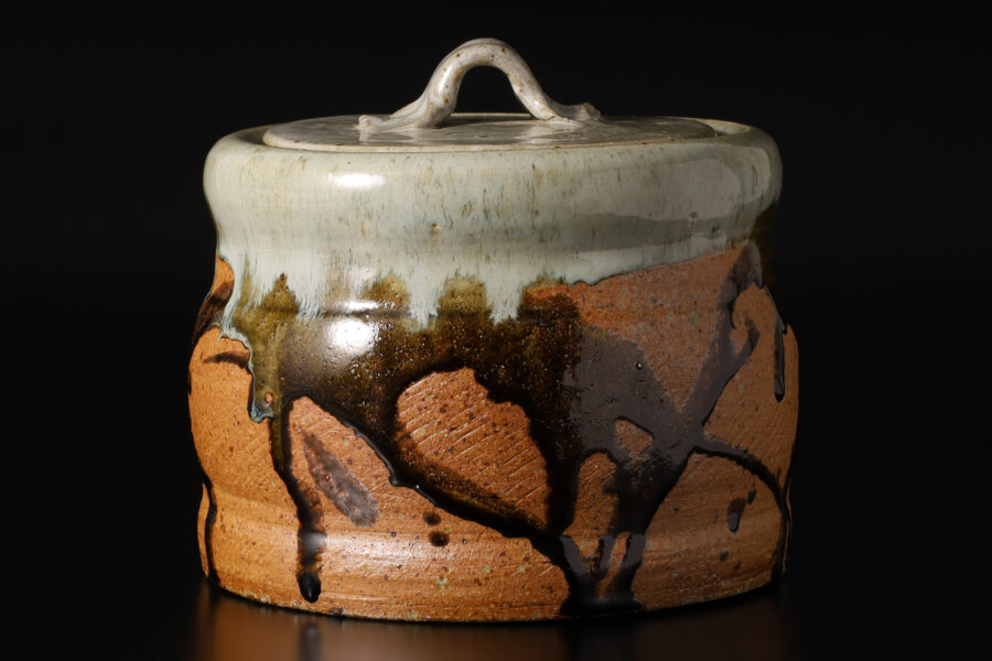 朝鮮唐津水指（中里無庵）-1