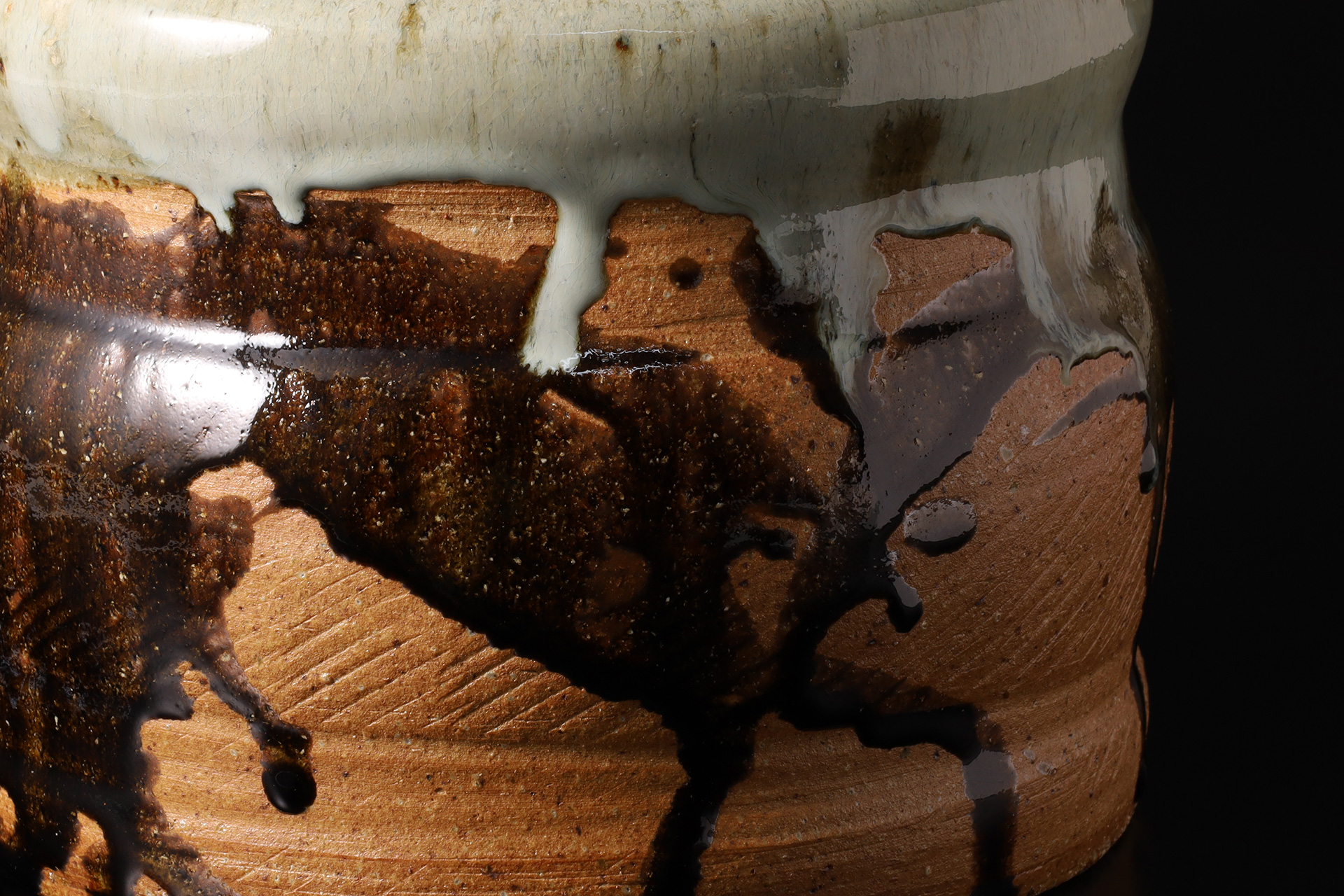 朝鮮唐津水指（中里無庵）-4