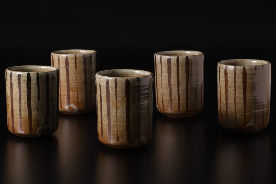 絵唐津湯呑茶碗(五客揃 / 西岡小十)-1