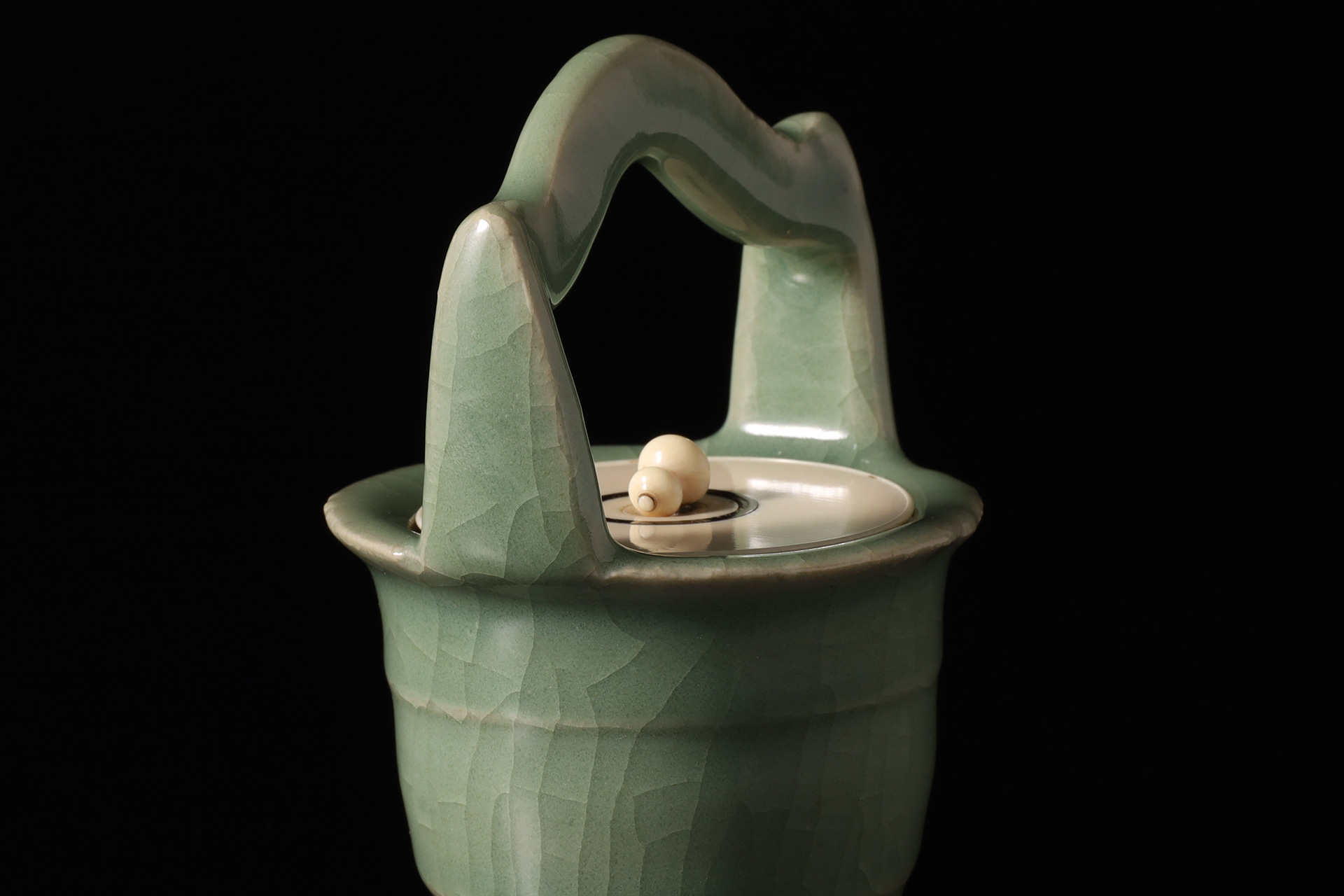 七官青磁手桶茶器（明時代）-5