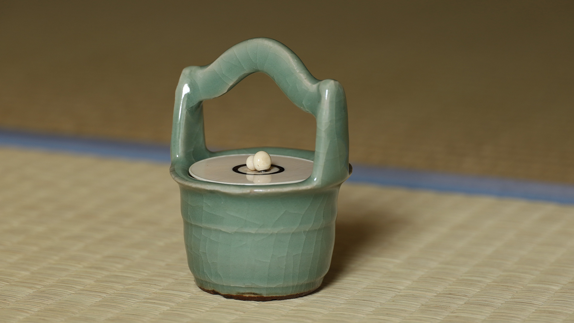 七官青磁手桶茶器（明時代）-y1